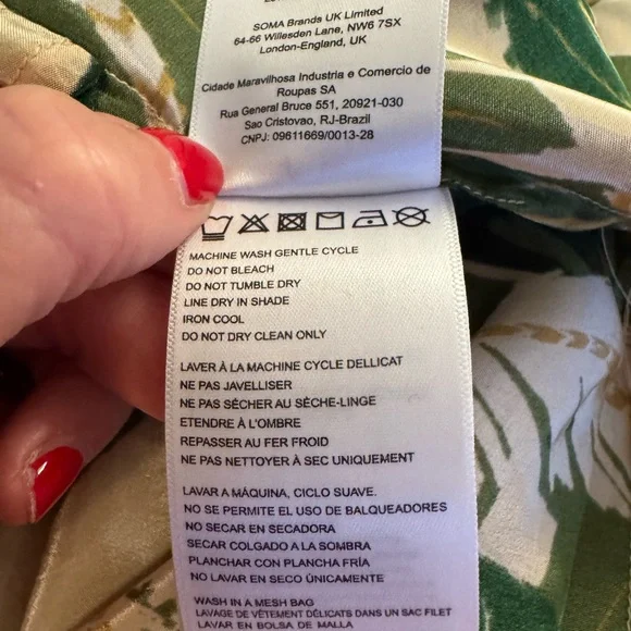 Farm Rio Tropical Green One-Shoulder jumpsuit - Picture 9 of 14